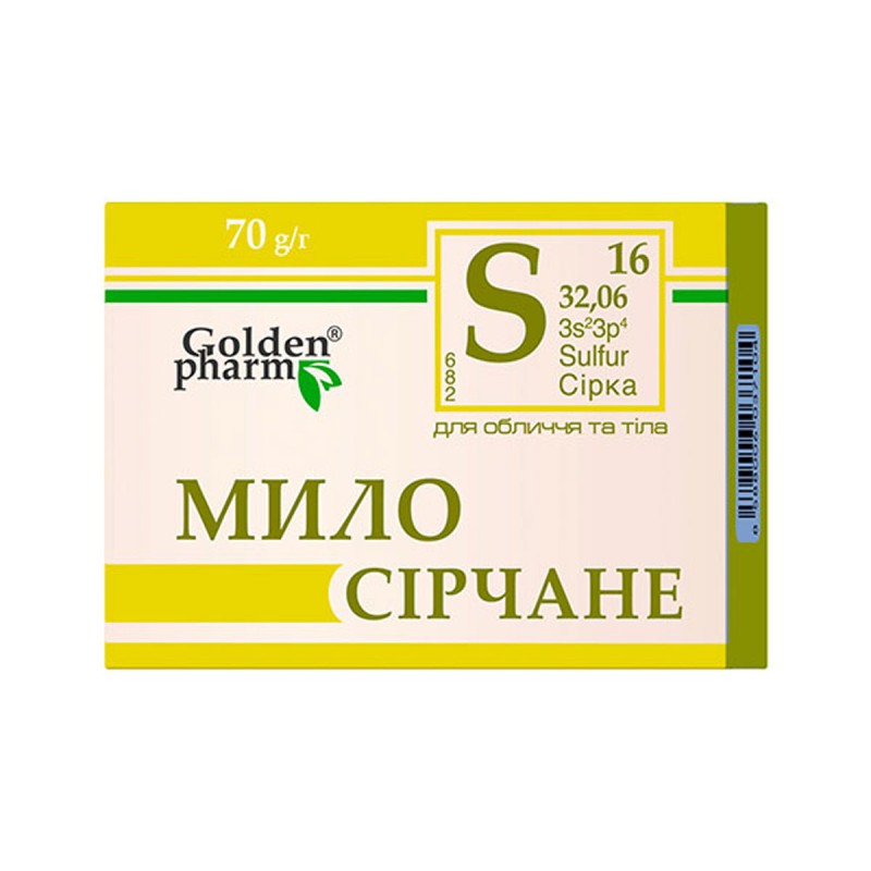 Golden Pharm väävliseep 70g