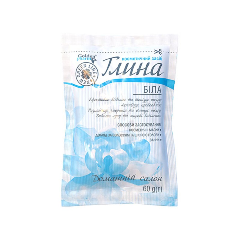 Косметическая глина Белая 60 г. Golden Pharm