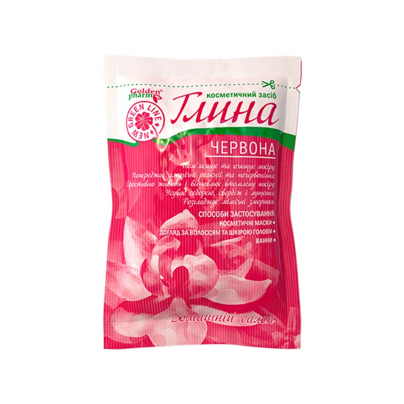 Косметическая глина Красная 60 г. Golden Pharm
