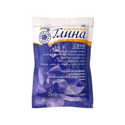 Косметическая глина Синяя 60 г. Golden Pharm