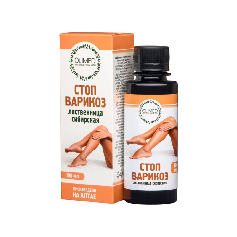 Veenide palsam "Stop veenilaiendid" – Siberi lehis, 100ml Olimed
