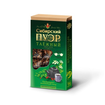 Taimetee “Siberi pu-erh” 96g tahvlites