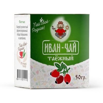 Иван-чай Таежный с шиповником и боярышник 50 г.