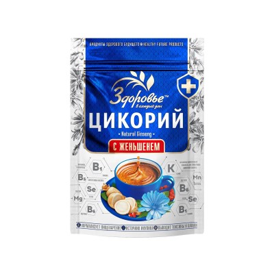 Цикорий гранула ЗДОРОВЬЕ с женьшенем 85гр