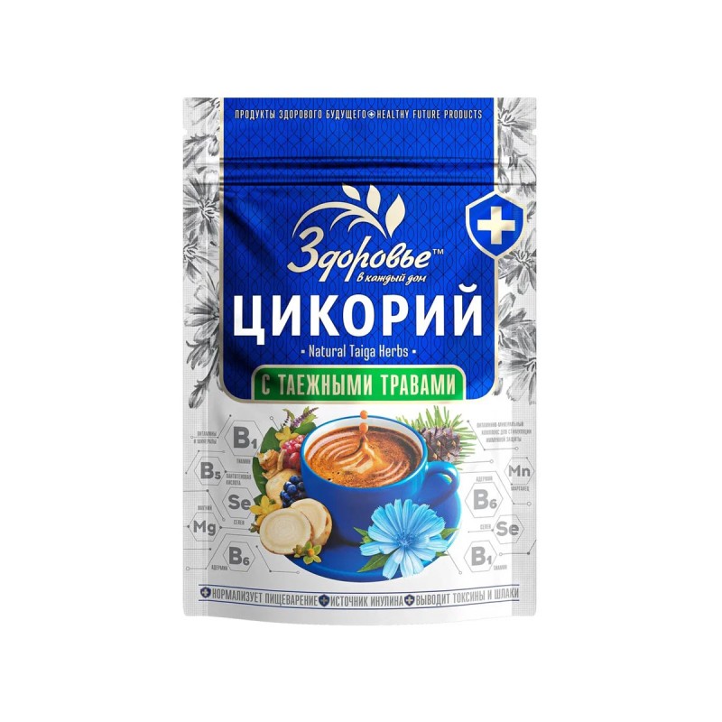 Цикорий гранула ЗДОРОВЬЕ с таежными травами 85 гр