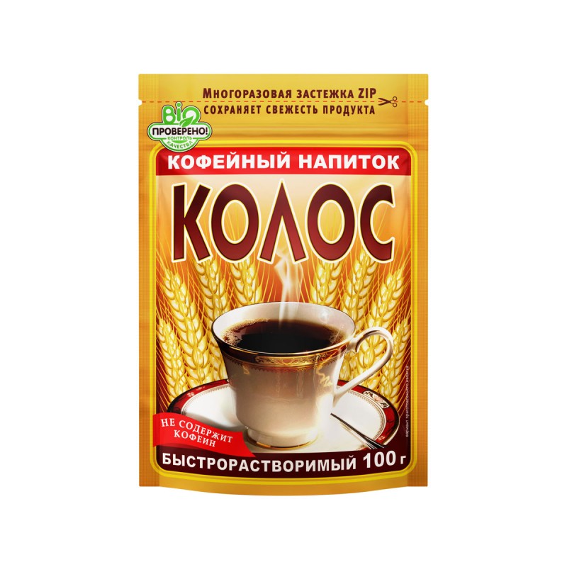 Кофейный напиток порошок КОЛОС 100 гр