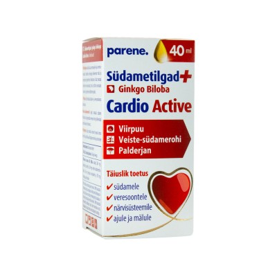 Südametilgad +Ginkgo Biloba Cardio Active 40ml Paira