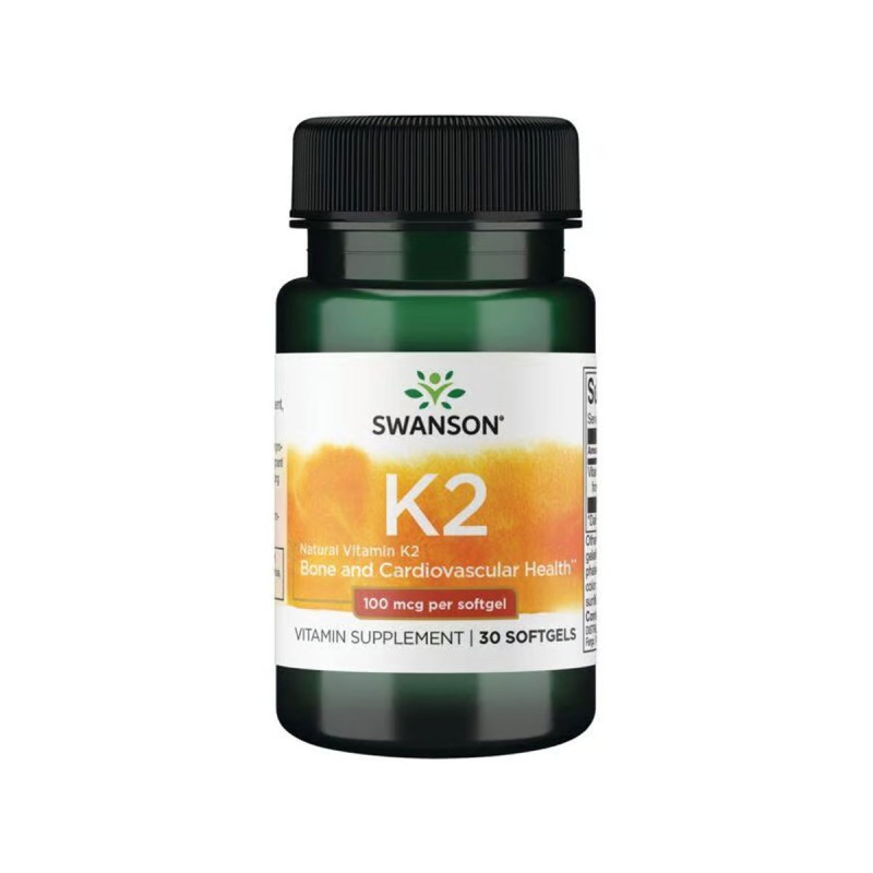 Swanson Натуральный витамин K2 100мсг 30 капсул SWU672