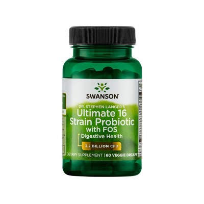 Swanson Ultimate 16 штаммов Пробиотик с FOS 60капс. SWA051
