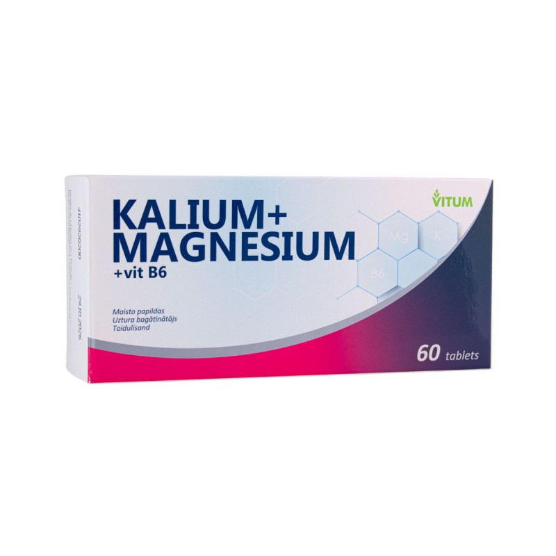 Kaalium+Magneesium+B6 tabl.N60