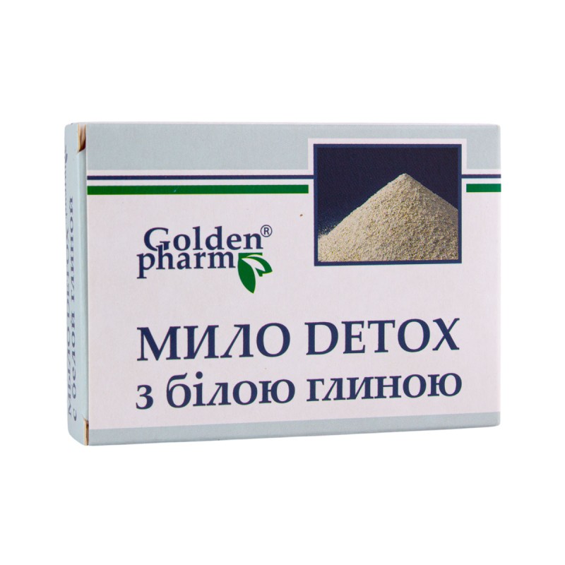 Мыло DETOX с Белой глиной 70гр Golden Pharm