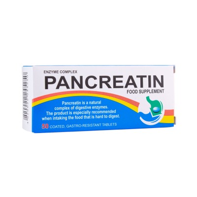 Pancreatin Enzyme complex kaetud gastro resistentsed N50