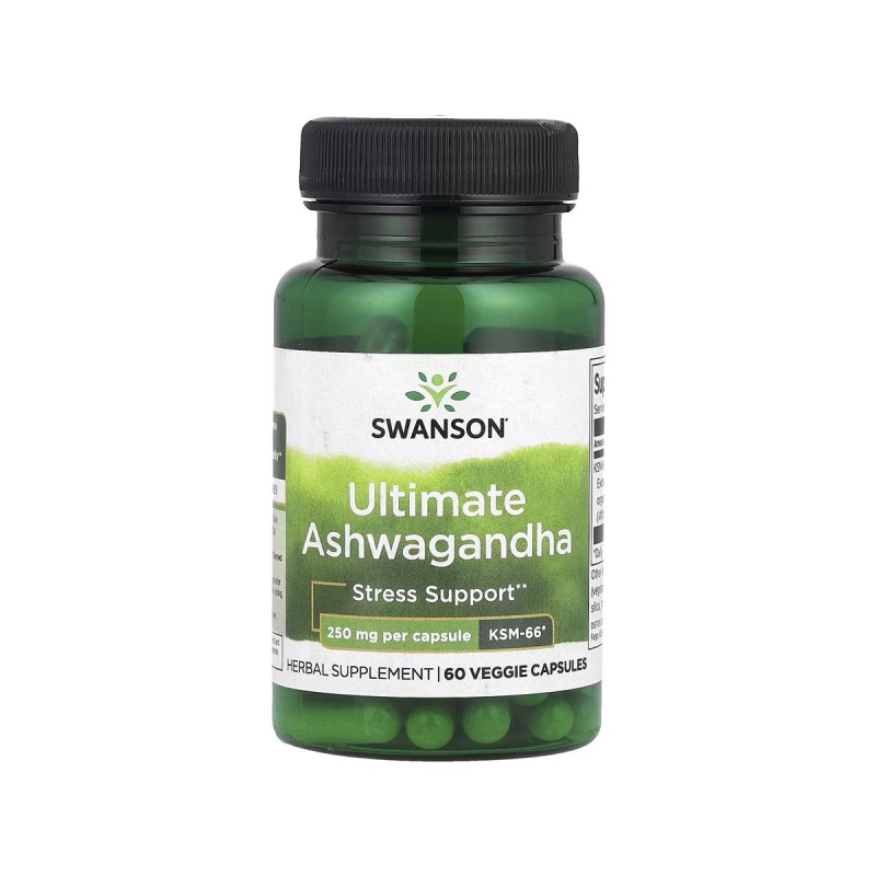 Swanson Ашваганда KSM-66 250мг 60 капс. SWU1003