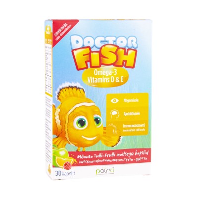 Doctor Fish Омега-3 30капс. Капсулы со вкусом тутти-фрутти Paira
