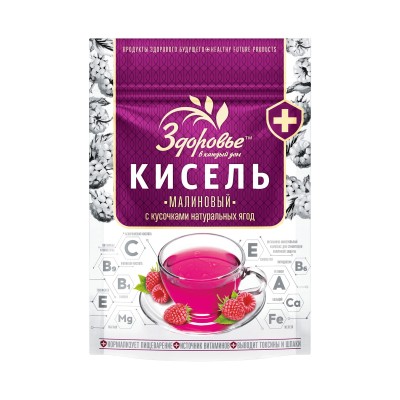 Kiirlahustuv kissell c-vitamiini ja vaarika tükkidega 150g
