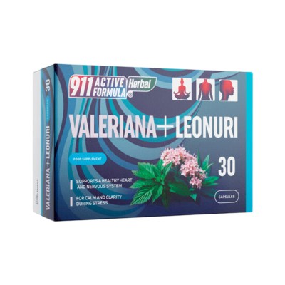 911 Activ Formula Herbal Formula Herbal Валериана+Пустырник капс.№30