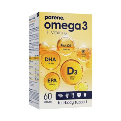 Omega-3 + D3 + E 1000mg N60 Paira