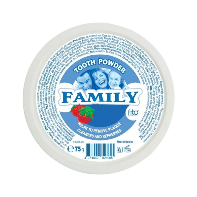 Fitokosmetic Perekonna hambapulber 75g