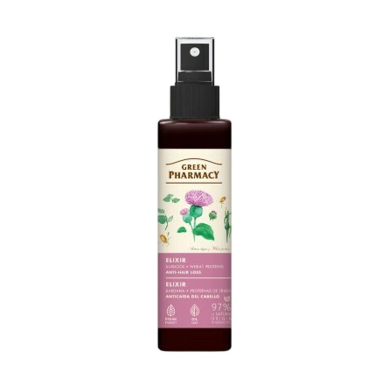 Green Pharmacy juuste väljalangemise eliksiir takja ja nisuproteiiniga 150ml