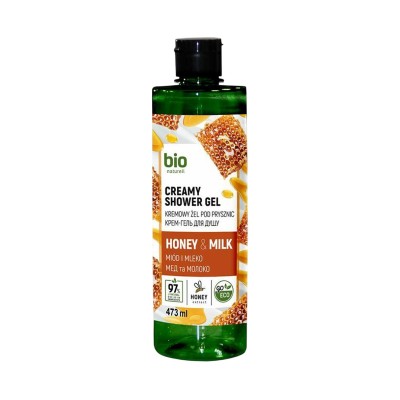 Bio Naturell kreemjas dušigeel Honey & Milk 473 ml