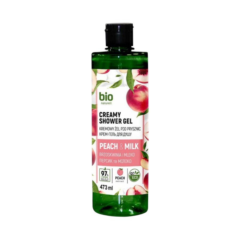 Bio Naturell kreemjas dušigeel Peach & Milk 473 ml