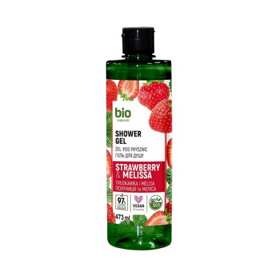 Bio Naturell kreemjas dušigeel Strawberry & Melissa 473 ml