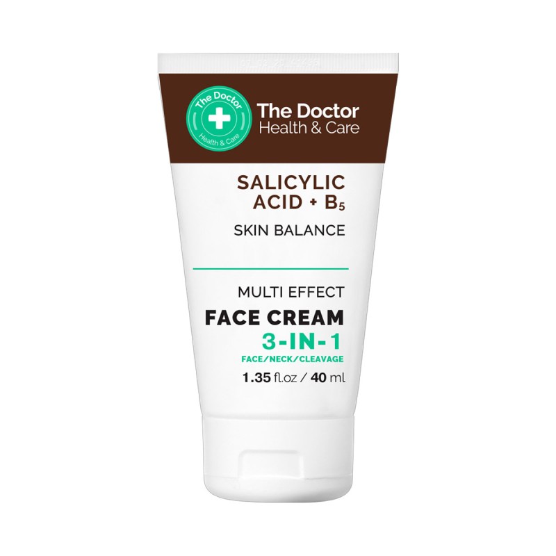 The Doctor Health & Care salitsüülhappe + B5 3-ühes näokreem 40ml