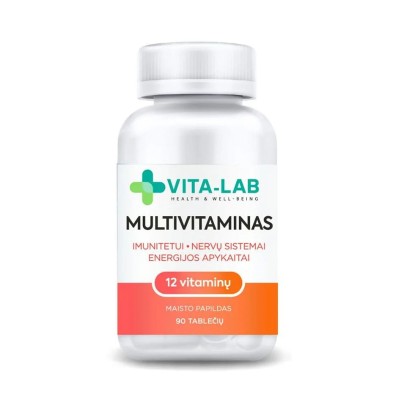 Vita-Lab Multivitamiinid 12 vitamiini tabletid 0,2g N90