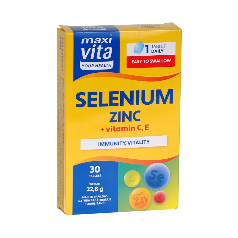 Maxivita Seleen, Tsink + vitamiinid C ja E tabletid N30