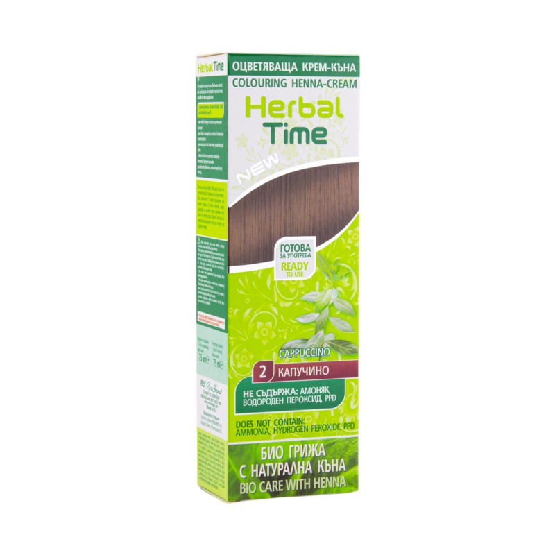 Herbal Time Henna kreem 75ml Cappuccino