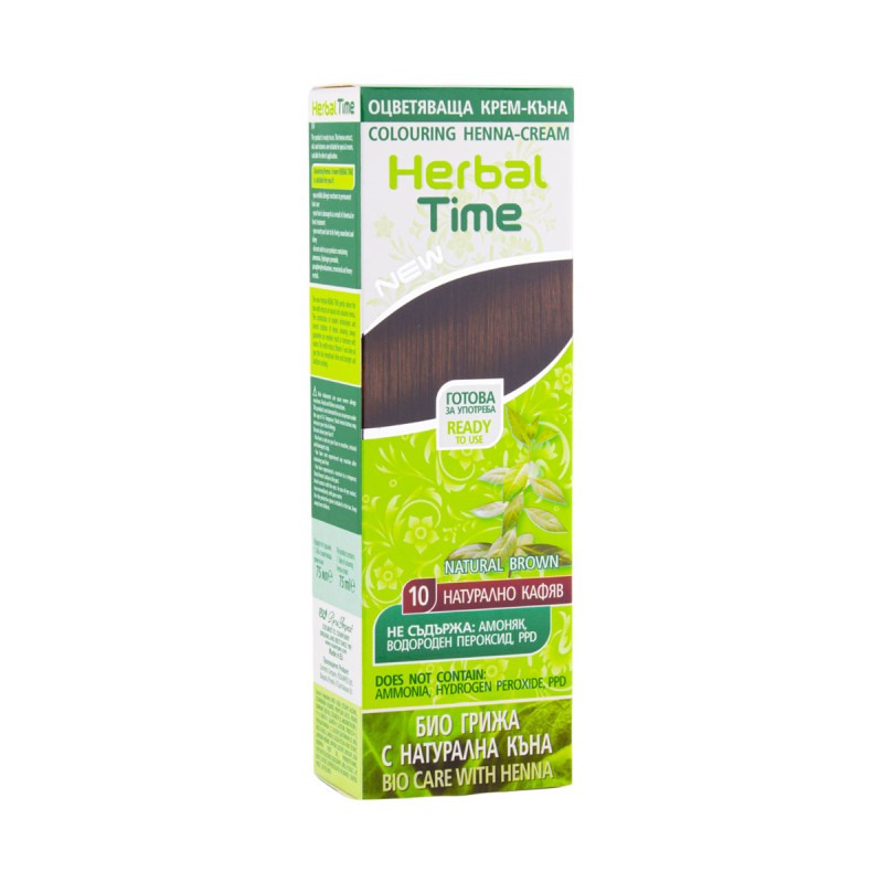 Herbal Time Henna kreem 75ml Pruun
