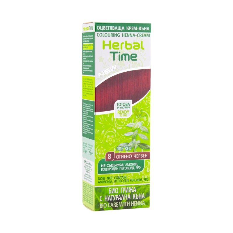 Herbal Time Крем-хна 75мл Красная