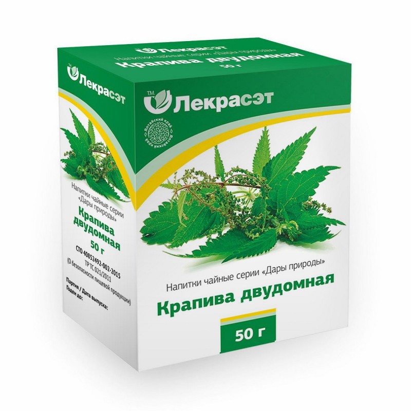 Крапивы листья 50г Лекрасэт