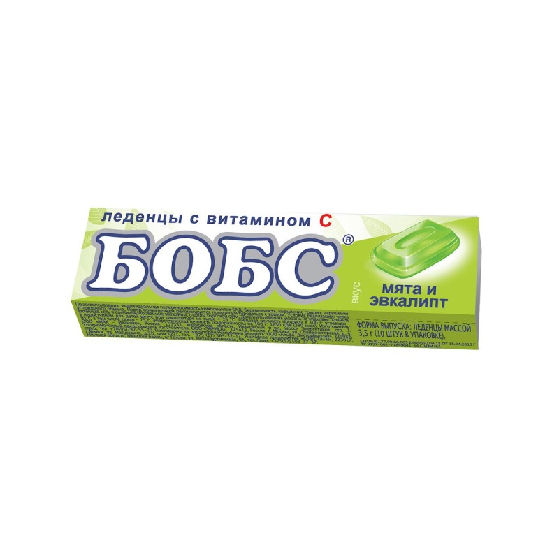 Bobs imemiskommid 35g (piparmünt, eukalüpt)