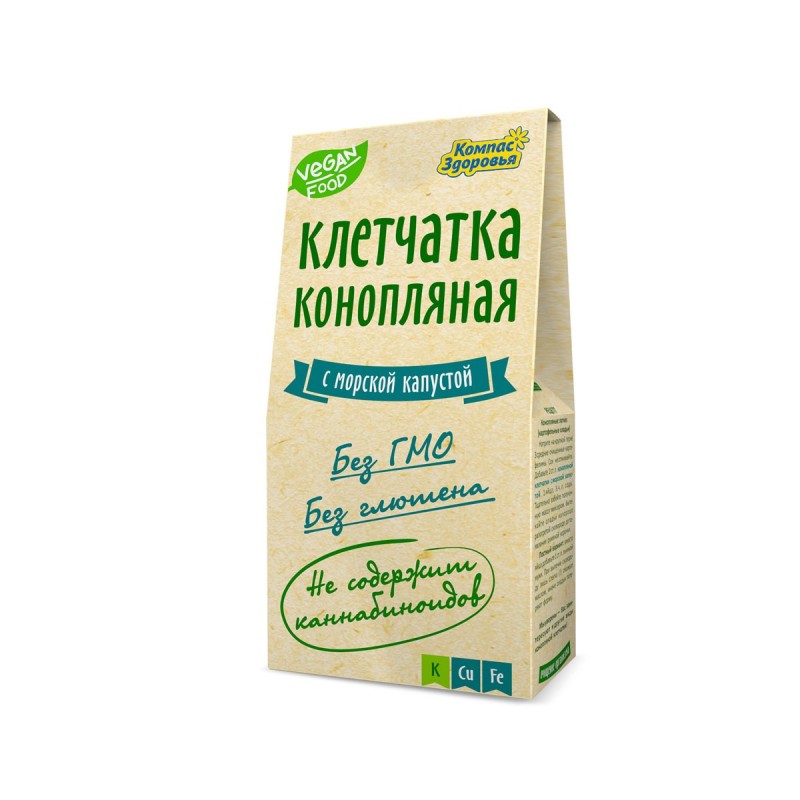 Клетчатка конопляная с морской капустой 150 г