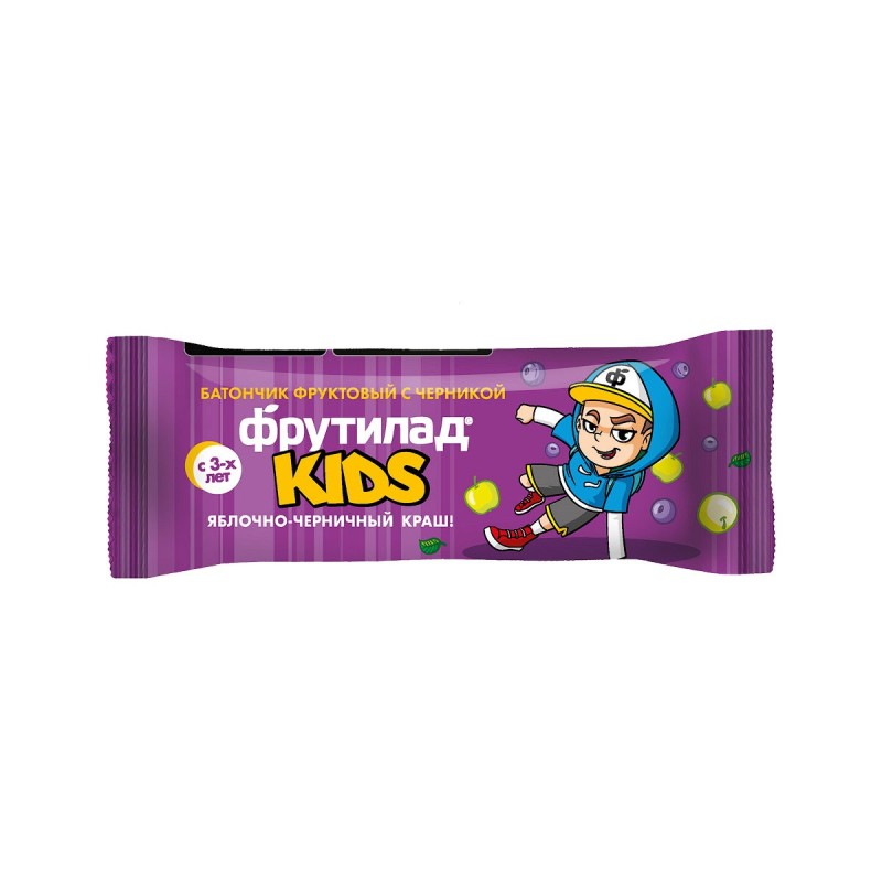 Frutilad puuvilja batoonike 25gr KIDS   Mustika