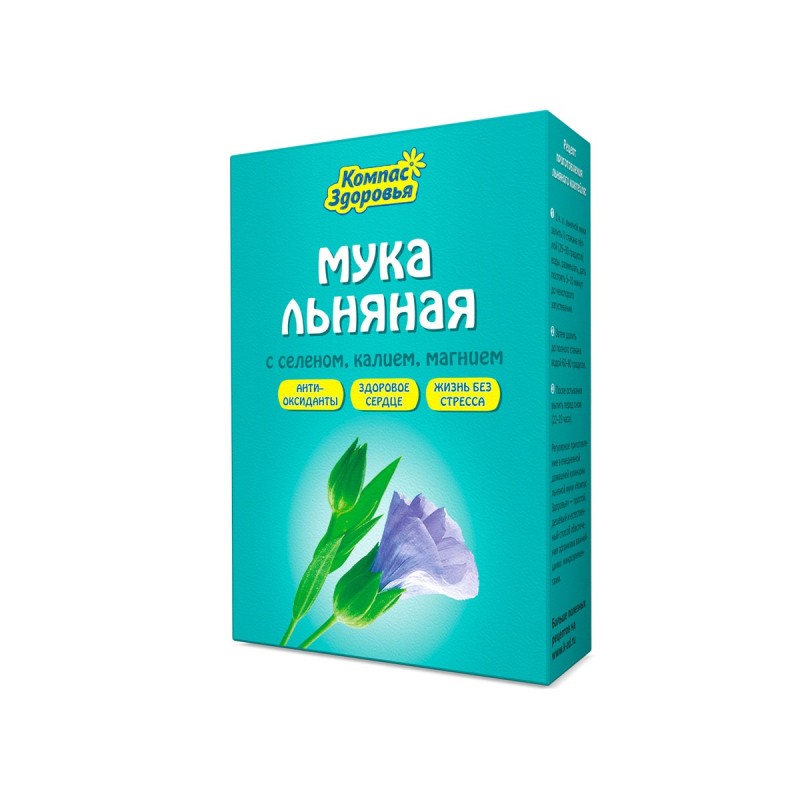 Мука льняная 300г с селеном,калием и магнием